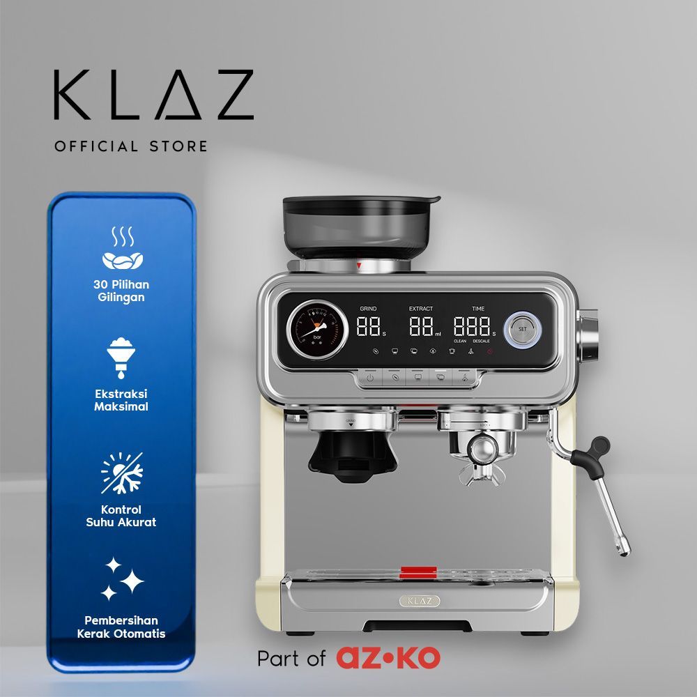 KLAZ Verona Coffee Maker Espresso 2.8 Liter - Putih Mesin Kopi Pembuat Kopi Coffee Machine Alat Sedu
