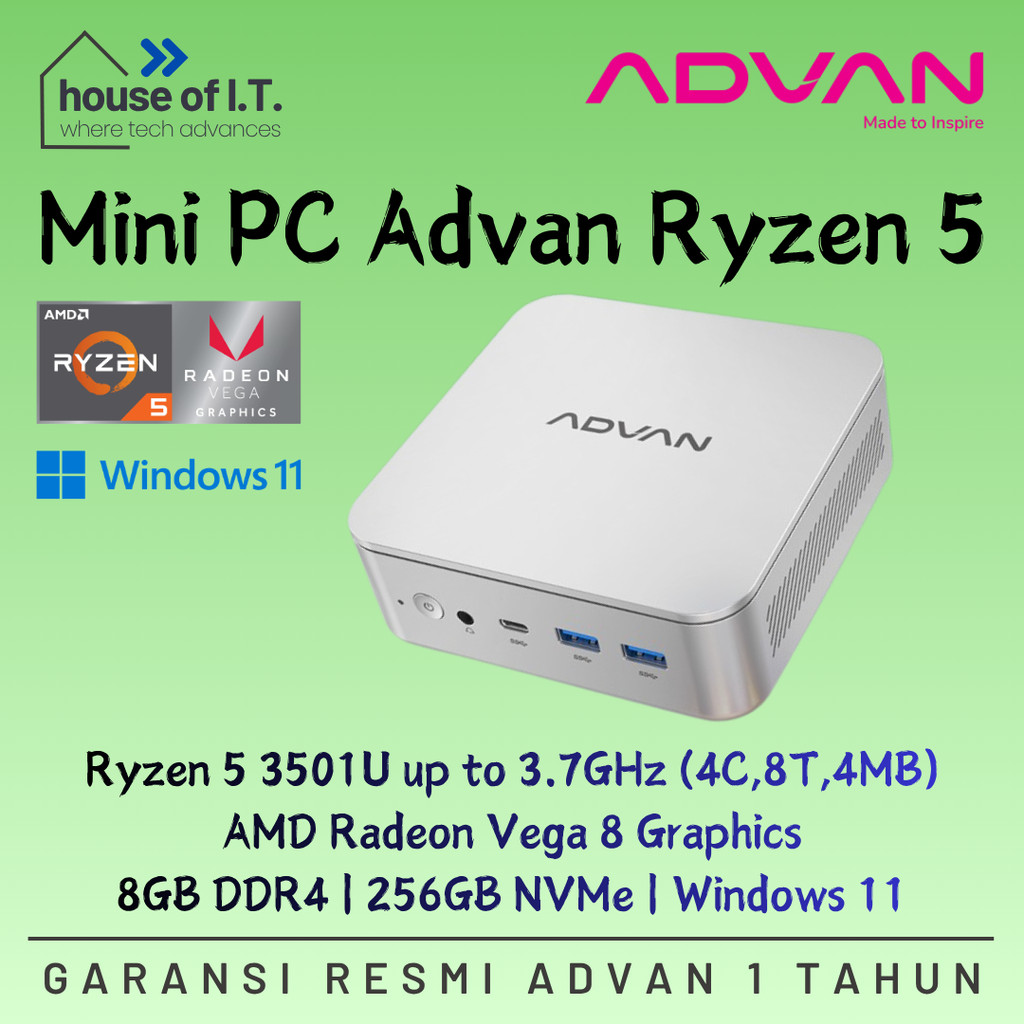 Mini PC ADVAN - Mini PC AMD Ryzen 5