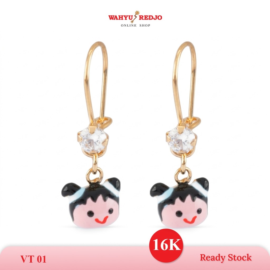 WAHYU REDJO - ANTING EMAS 16K  MODEL GONDEL ANAK KARAKTER LUCU & DAILYWEAR (NON PMR)