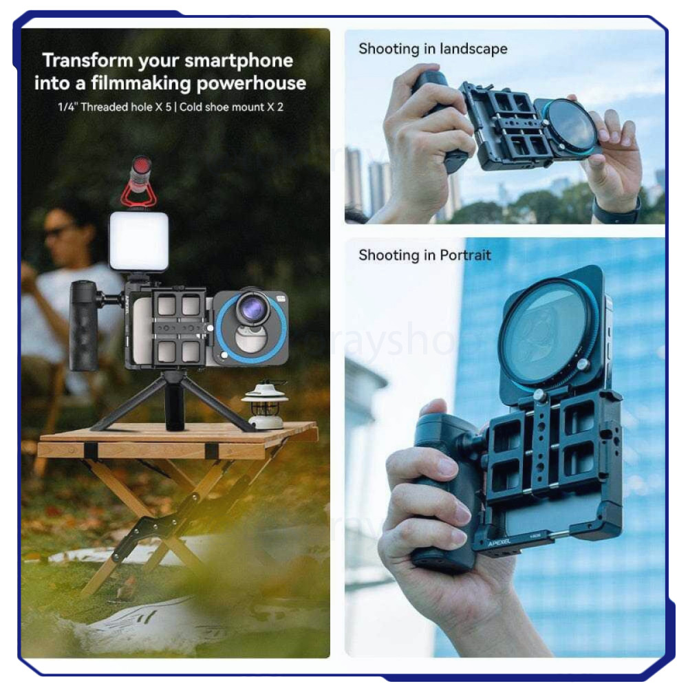 Rig Holder Video Smartphone 2in1 Power Bank 2500mAh with Remote - APL-VG05CH
