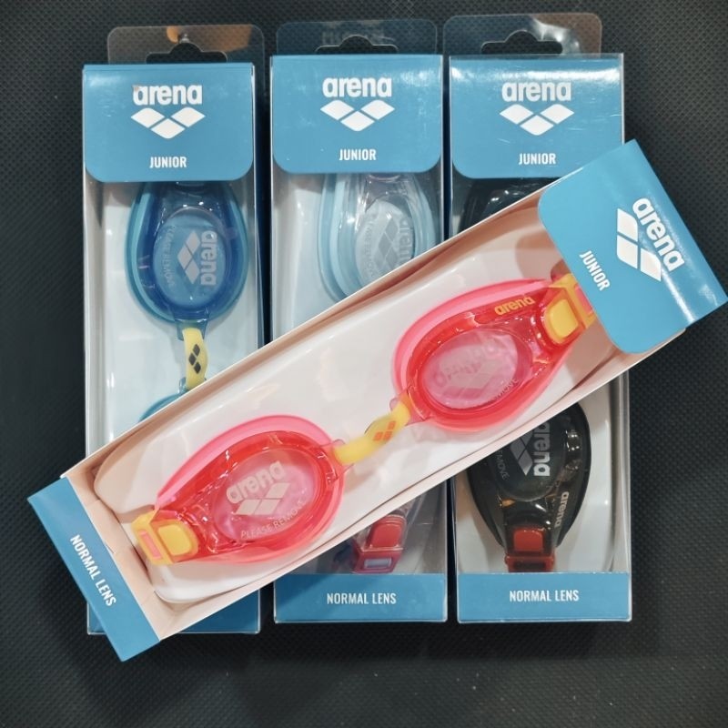 kacamata renang junior merek arena normal lens kacamata renang anak original arena original