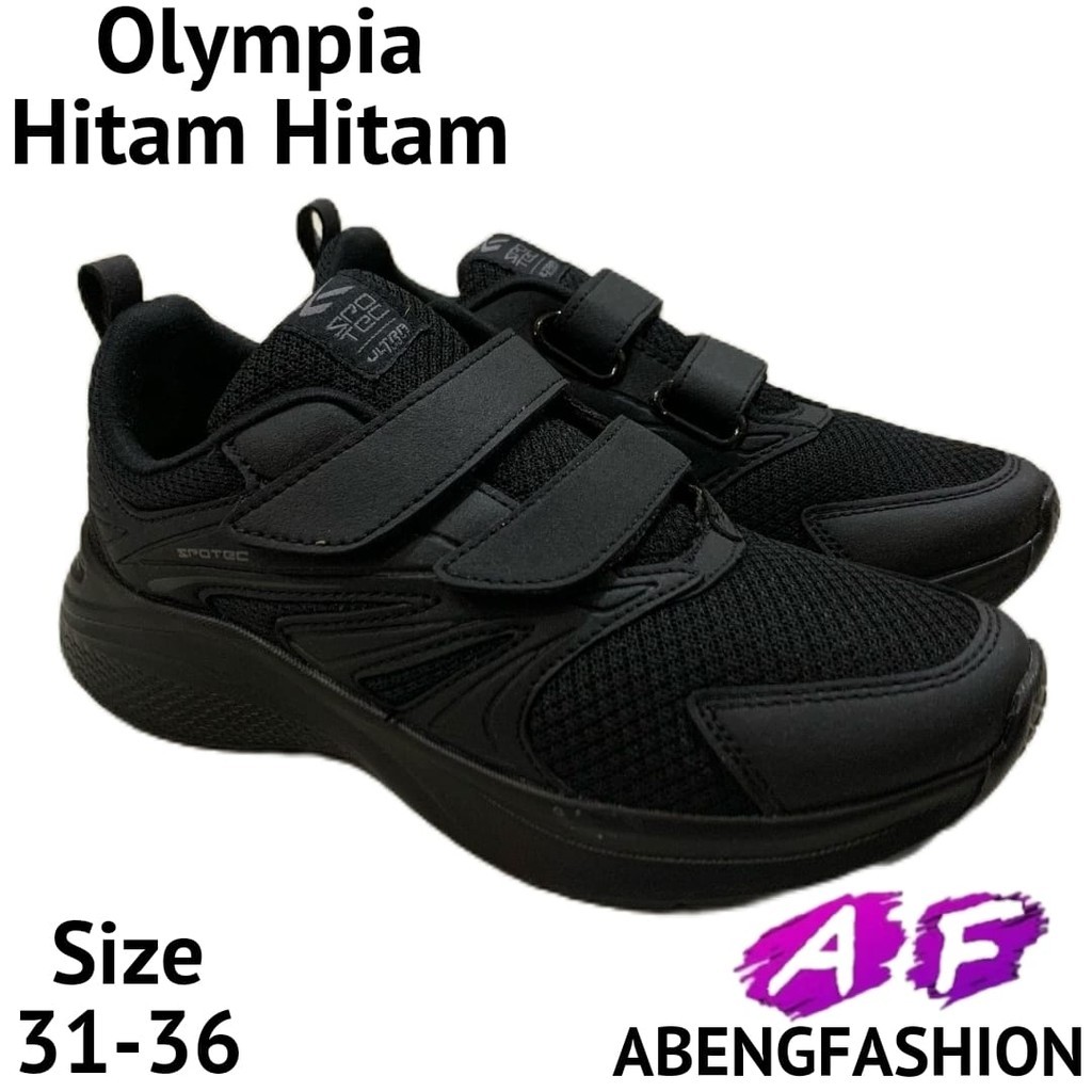 Spotec Olympia Velcro JR Sepatu Sneakers Sekolah Ukuran 31-36