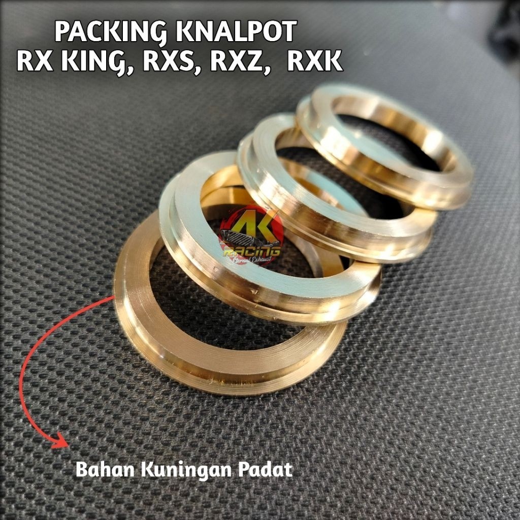 Paking Perpak Knalpot RX King RX Z RX Spesial Yt115 Bahan Full Kuningan Padat Packing Knalpot RX kin