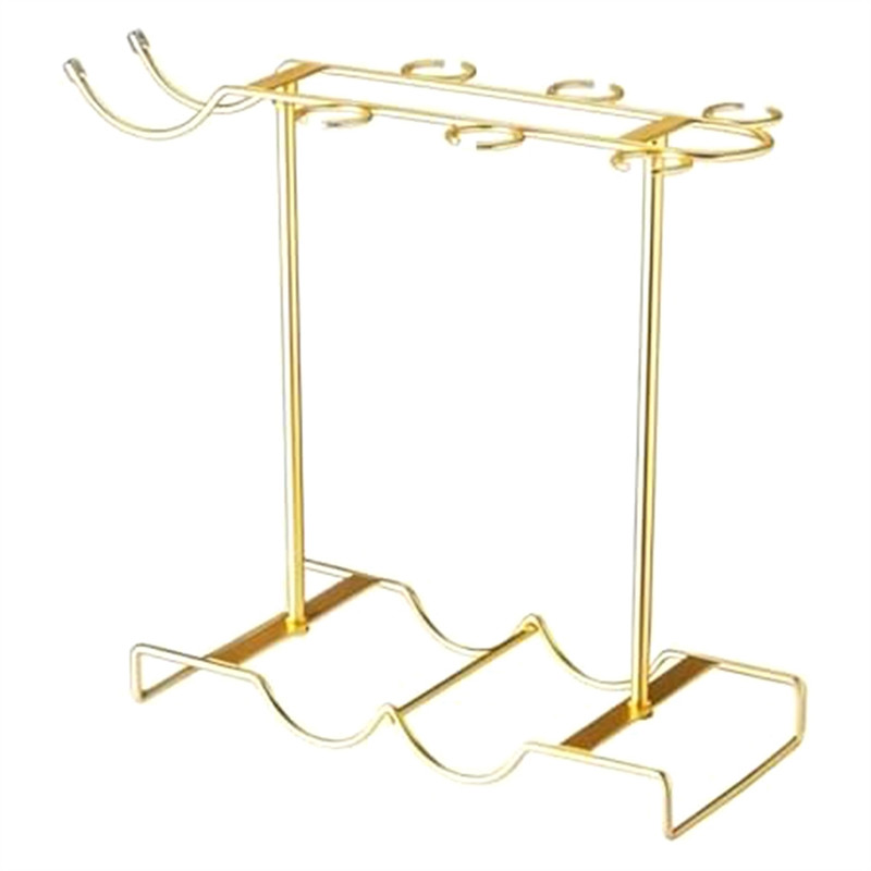 Wine Glass Holder Countertop Metal Wine Glass Holder Can Store 6 Wine Glasses, 2 Bottles Of Wine,1 W