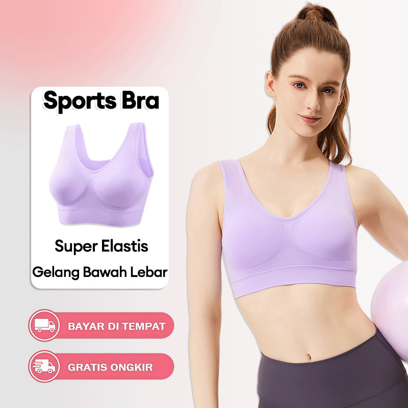 Sport Bra Jumbo Bra Olahraga Busa Sport Bh Tanpa Kawat Wanita Push Up Sport Bra 811