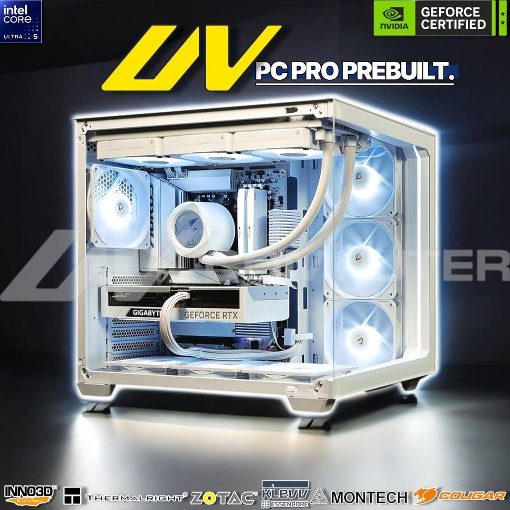 UV PC PRO Nvidia Geforce RTX 5080 16GB | Intel Core Ultra 5 245KF | DDR5 2x16GB | NVMe 512GB | PSU 8