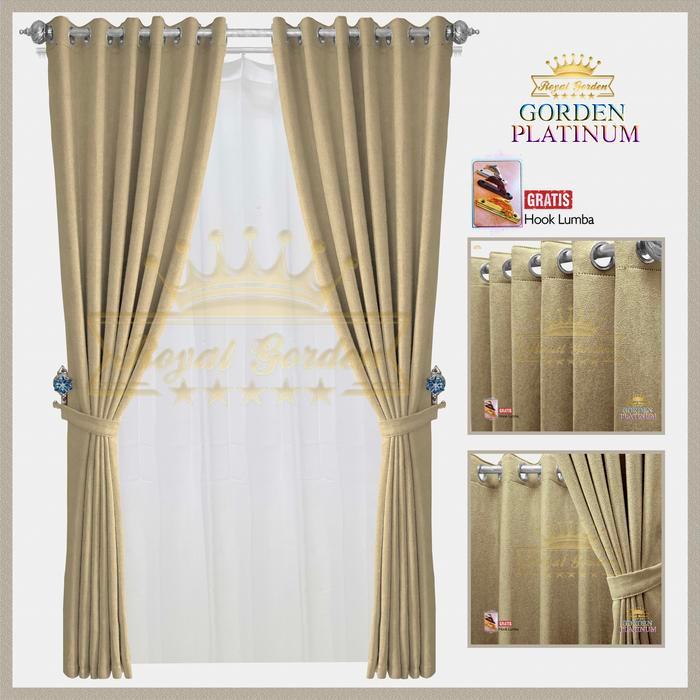 Gorden Jendela Minimalis Hordeng Blackout Import Premium Tirai Pintu Kekinian Gordyn Ruang Tamu Term