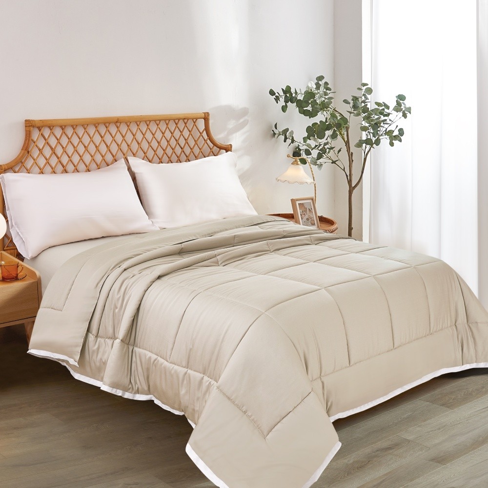 Informa Bed Cover Bambu Putih Ivory King Queen Single 260X230 240X210 160X210 Selimut Tebal Bedcover