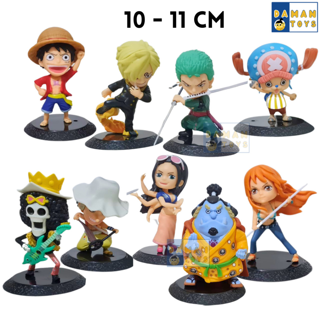 MAGELJAYA Action Figure One Piece Wcf Jinbei Luffy Sabo Robin Nami Ace