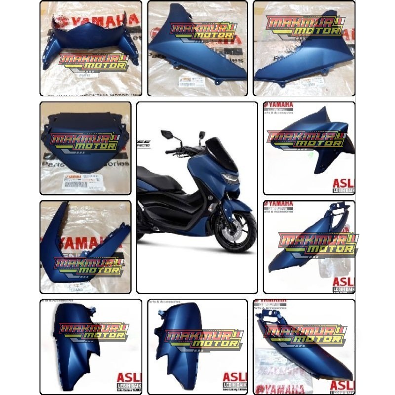 COVER BODI BODY HALUS NEW NMAX NMAX 155 BIRU DOFF 2020-2024 ORIGINAL YAMAHA