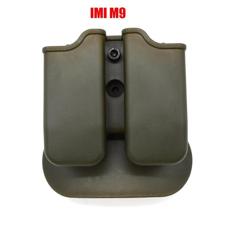 9mm Magazine Poues for G17 G19 M9 92 Colt 1911 Tactical Hunting Holster Double Dual Magazine Mag Pou