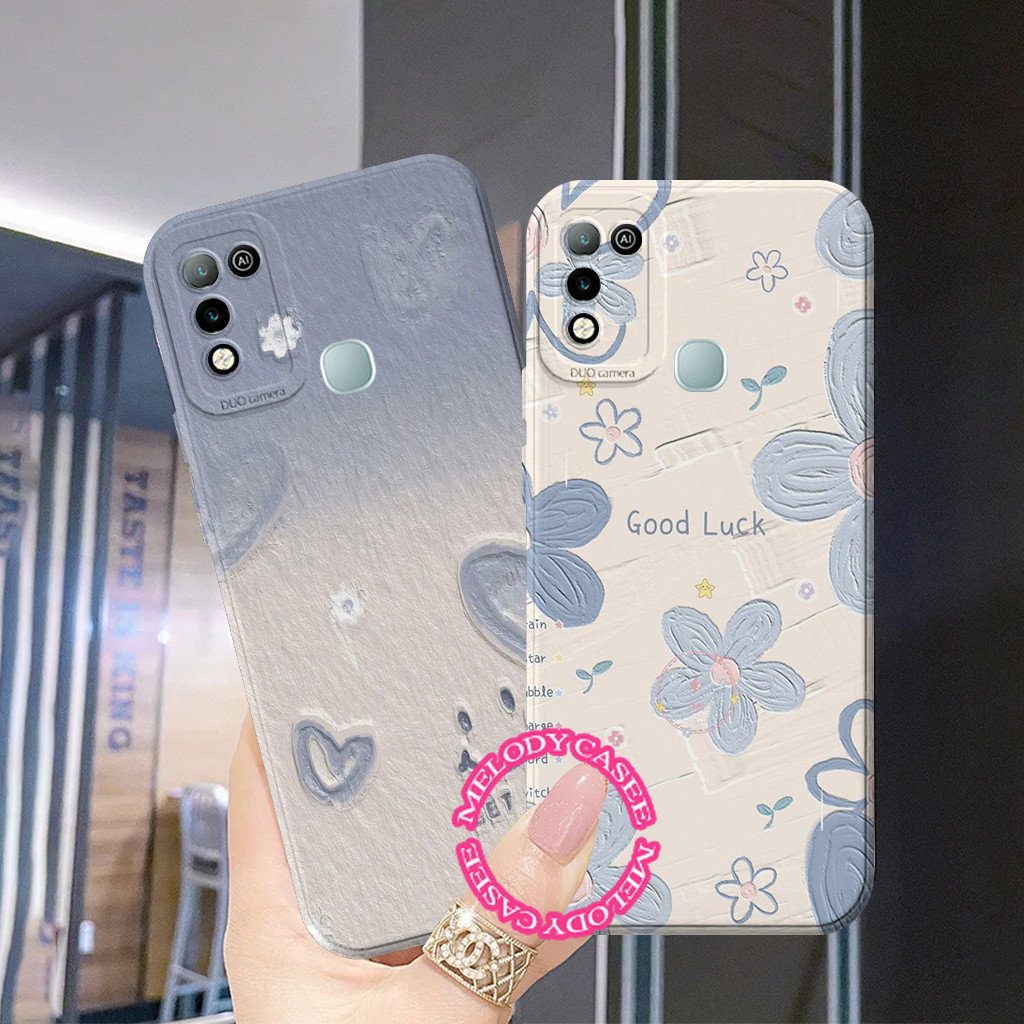 Softcase Infinix Hot 10 11 9 Play Smart 5 / 6 Ram 3/64 - Case Pelindung Hp Motif Bunga Pro Kamera