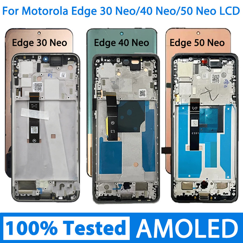 Edge50 Neo XT2409-1 splay For Motorola Edge30 Neo XT2245-1 LCD splay Tou Screen Tou For Moto Edge40 