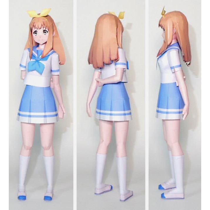 DIY Papercraft Figure Anime Yoshikawa-Yuuko