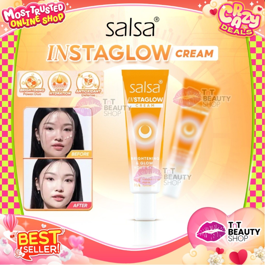 SALSA InstaGlow Cream - 16x HA 30gr | Cysteamine | Moisturizer Cream l TnT Beauty Shop