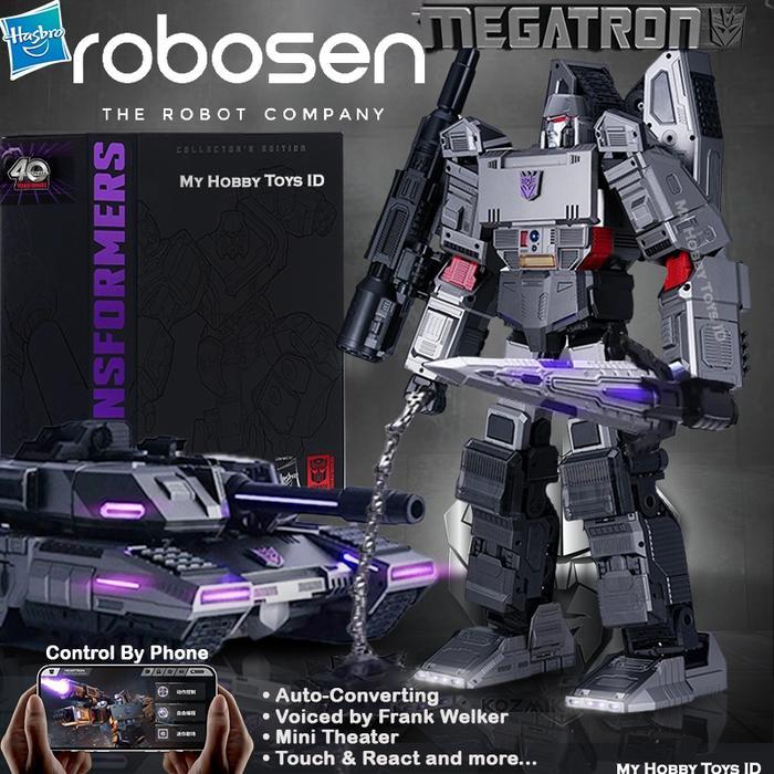 Robosen  Premium Series Robot Megatron Auto-Transform Tank Musuh Optimus Prime Hasbro