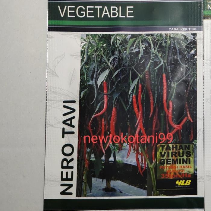 Sahabat Tani5 Benih cabe NERO TAVI 10 gr cabe keriting dari halbanero seed cmk tahan virus - nero ta
