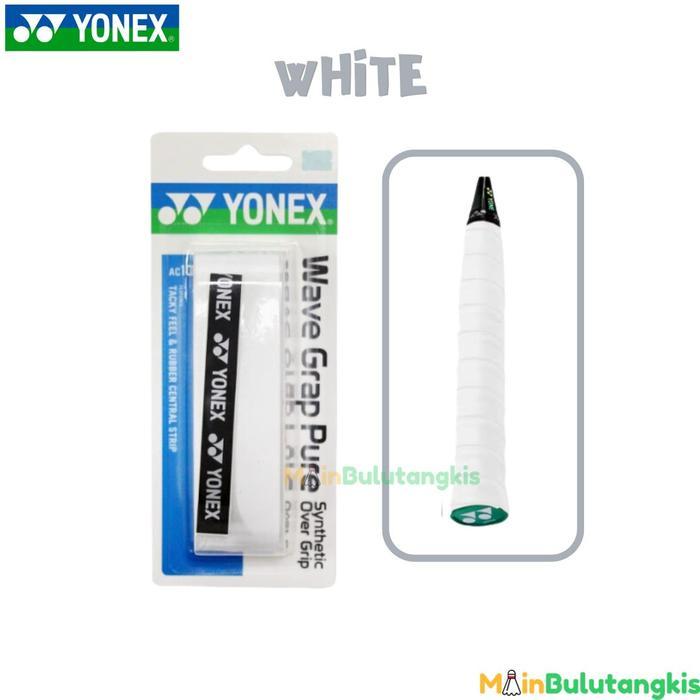 Grip Raket Badminton Yonex AC 108 WEX Wave Grap Pure Original - PUTIH