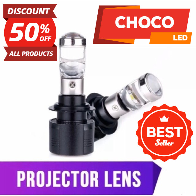 Lampu Mini Projector Led Motor H4 H6 H7  M8 M9  RTD Sinar Terang