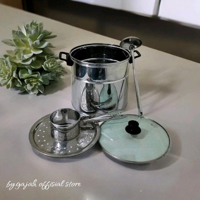 Dandang Bakso Kaca Mini Ukuran 18cm Plastik Stainless Stenlis Kitchenware - -, -