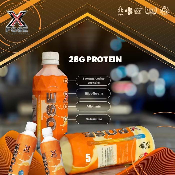 Ready sale X pose Pasteurized egg white /X-Pose supplemen fitness protein telur