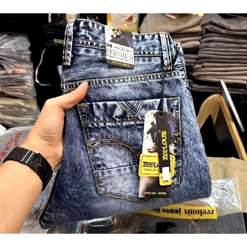 celana jeans zee Louis pria setandar reguler/celana jeans zee Louis pria terbaru terpopuler