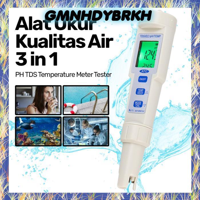 Digital Water Tester PH - TDS - Temperature Meter Suhu Air 3 in 1