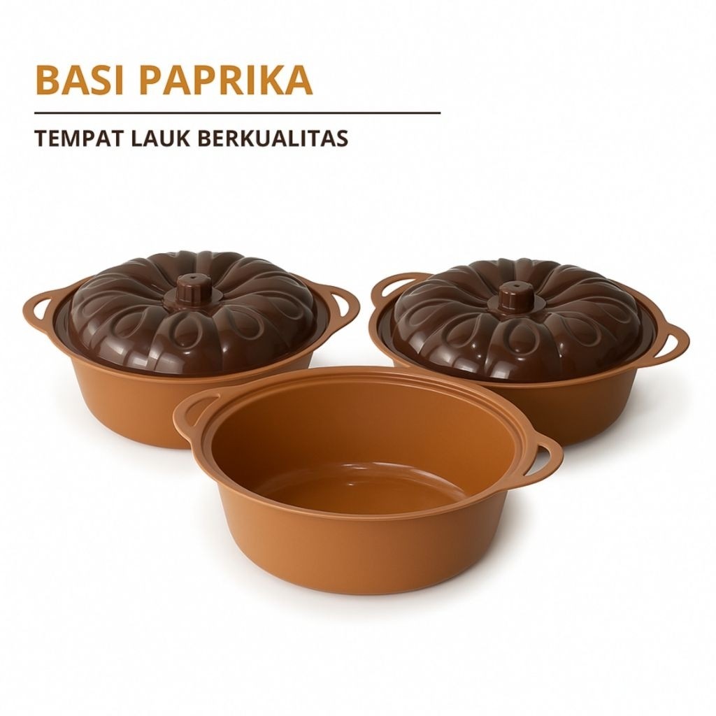 Basi Bulat Paprika Basi Prasmanan Tutup Coklat