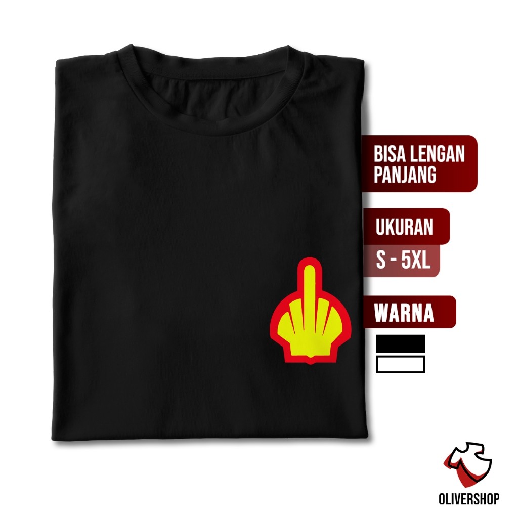Baju Kaos Plesetan Shit Shell - tshirt parodi aneh lucu merk brand logo kata kata tulisan lucu dewas