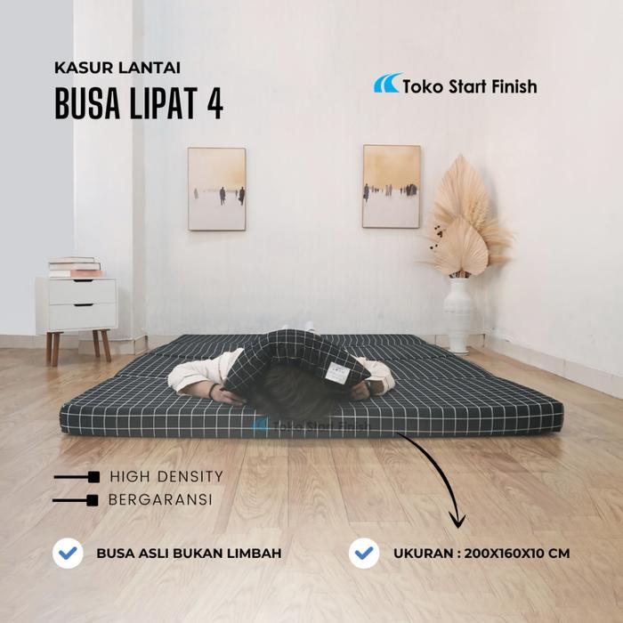 maison- Kasur Lipat 4 Tebal 10Cm Uk. 200 X 160 X 10 Patah / Kasur Lipat / Kasur Matras Busa