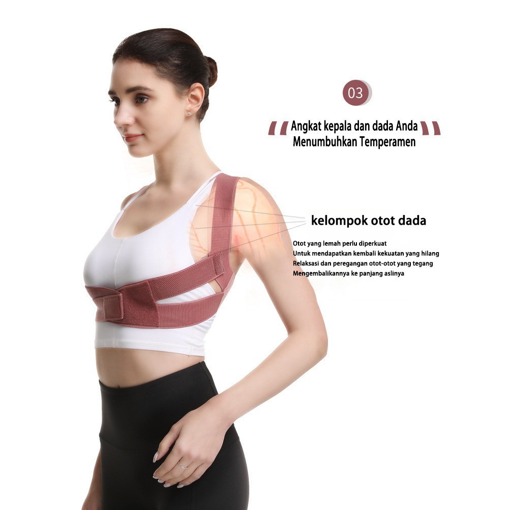 [Ready]Alat Terapi Belt Sabuk Penyangga Penegak Punggung Bahu Korektor Postur Tubuh Camelback Anti B