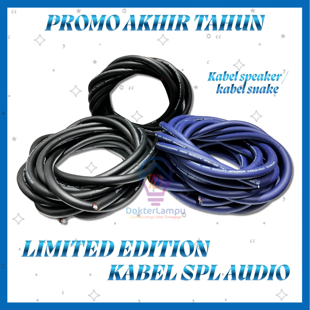SPL AUDIO PROMO KABEL SPEAKER UKURAN PILIH DIVARIASI ECER PER 2 METER ORIGINAL SPL AUDIO
