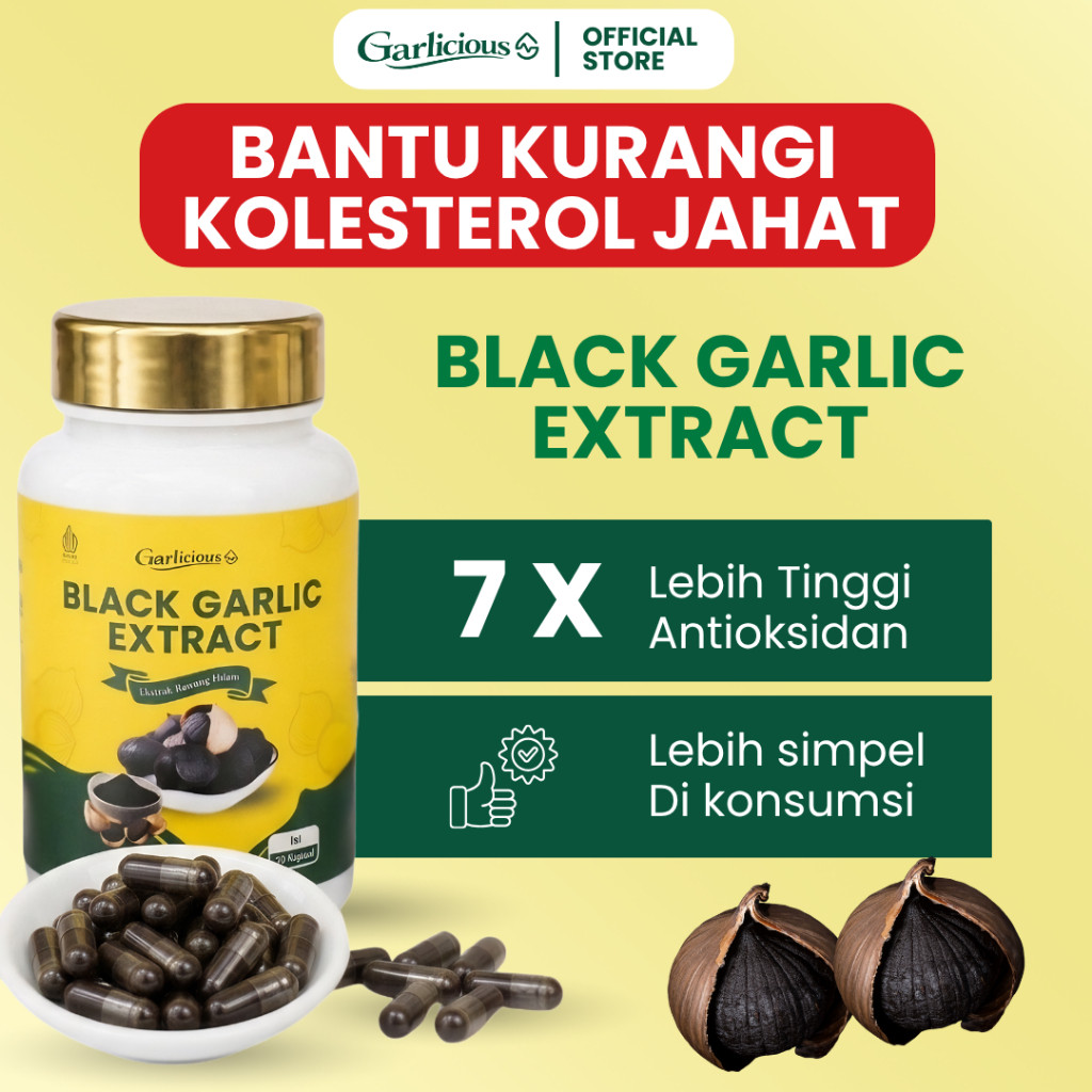 TERLARIS Garlicious Black Garlic Solo Extract Premium Original 60 Kapsul