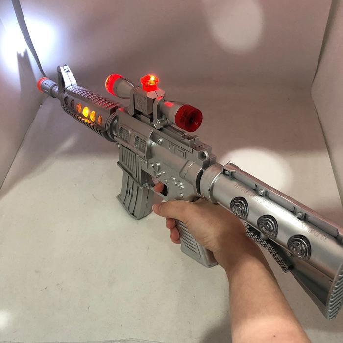 HARGA PER 1 BALL mainan anak pistol electric suara ,lampu , sense of blow/ senapan - army