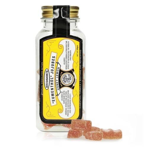 Hudson's Eumenthol Jujubes Honey Lemon Candy 50gr - Hudson Permen Lemon Madu