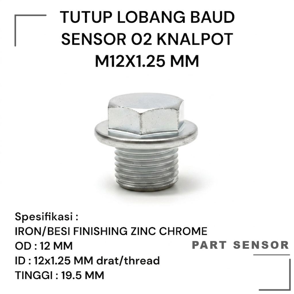 Sensor & Adaptor — Plug Sensor O2 M12 × 1.25 · Silver — foto 5