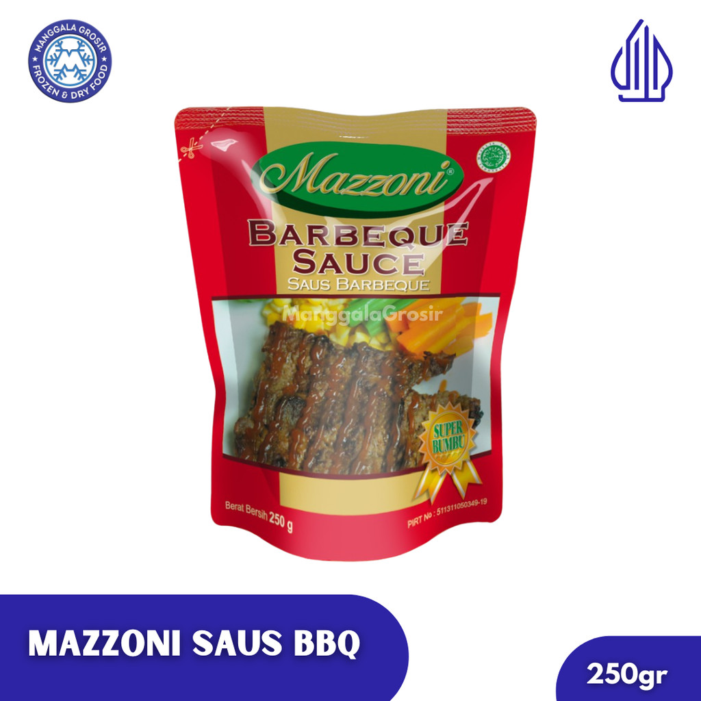 Mazzoni Saus Barbeque | Saus BBQ 250gr