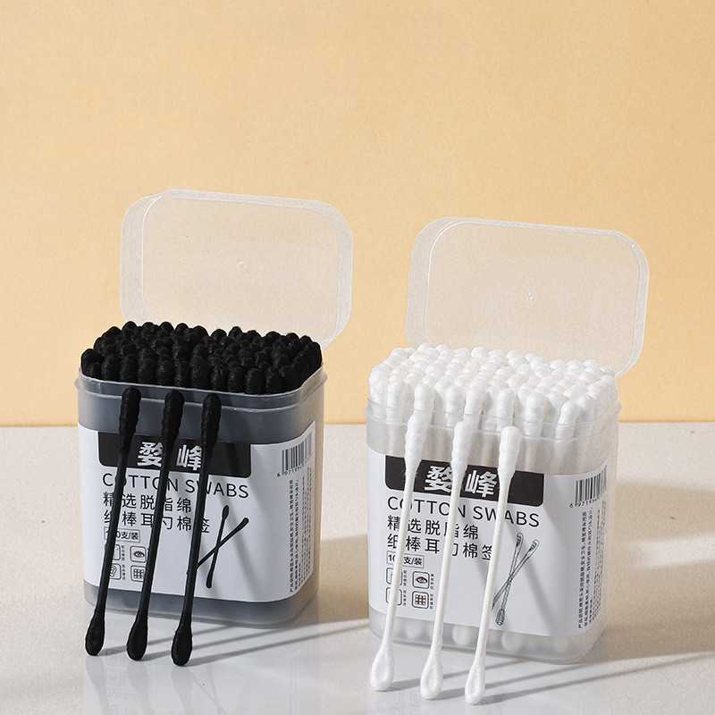 Magic HL0818 Cotton Buds 2 in 1 Korek Kuping Premium Serbaguna Kapas Tebal Dan Lembut