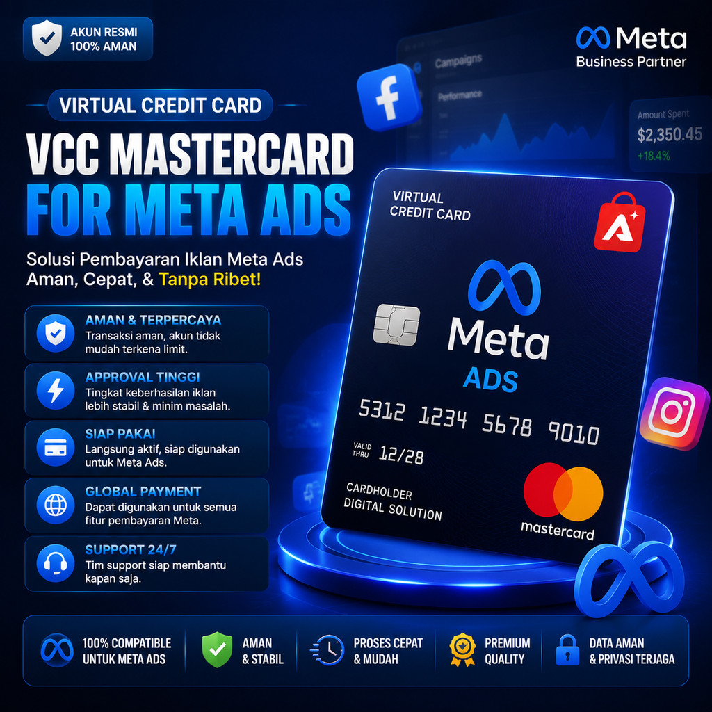 VCC MasterCard For META ADS BERGARANSI #1