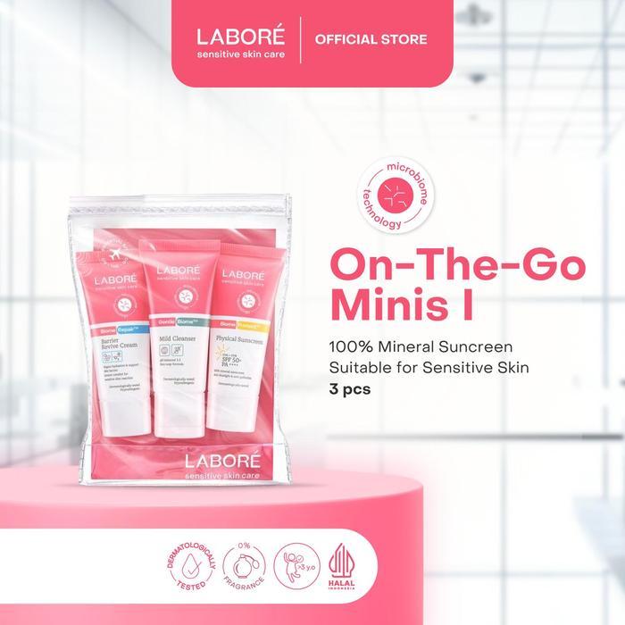 AG - Labore Sensitive Skin Care On-The-Go-Minis [Isi 3pcs]/ Travel Size Sensitive Skincare Kit Labor