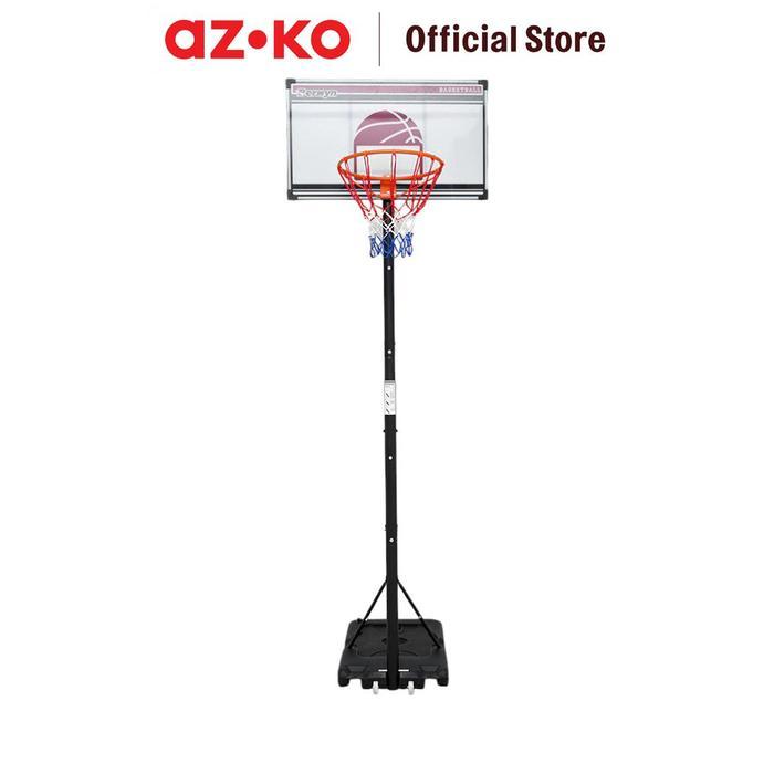 AZKO Berwyn Ring & Tiang Basket Anak - Biru Ring Basket Tiang Hoop Anak Stand Basket