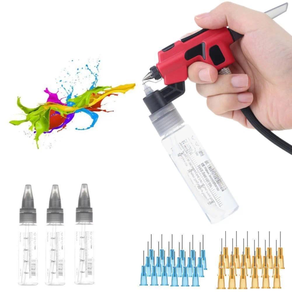 DSPIAE PT-AB Wash-Free Airbrush with Marker Rack for dam Scale Models Painting Tool Quick Paint Chan