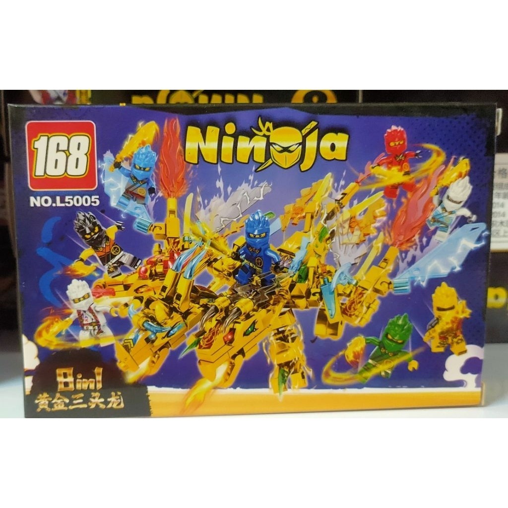 Mainan bricks rakit model Ninja+dragon