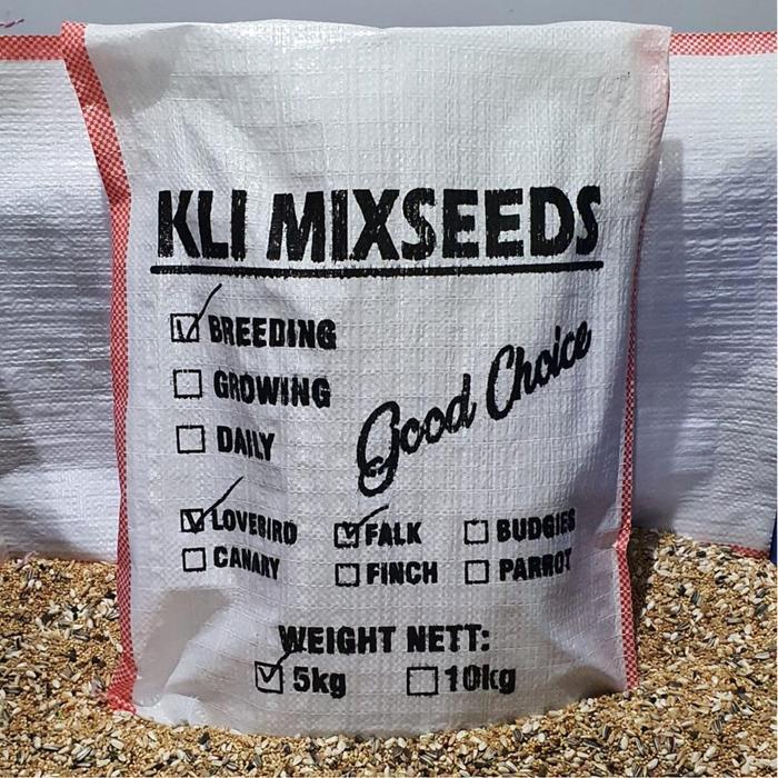 Promo PAKAN BREEDING LOVEBIRD KLI MIXSEEDS 5 KG BREEDING FALK