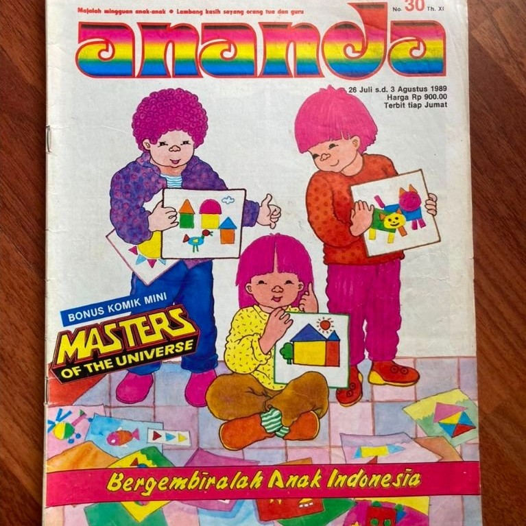 Majalah mingguan anak - Ananda nomor 30 tahun 1989