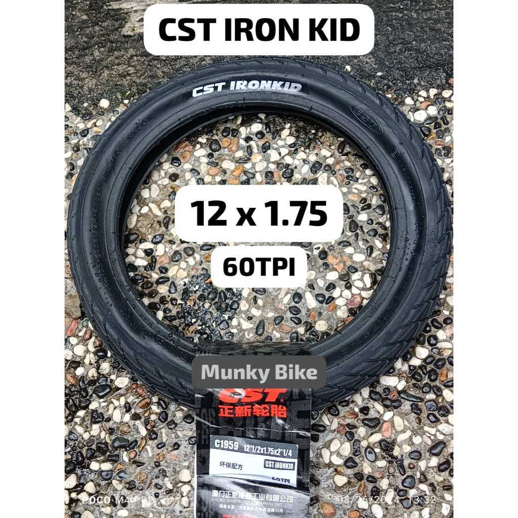 Foto Ban Luar CST Iron Kid 12x1.75 60TPI 12 x 1.75 inch Non Folding Pushbike Balance Bike