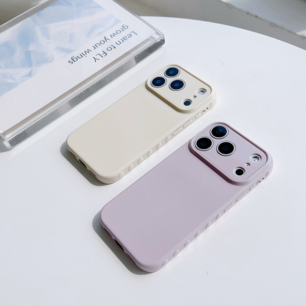 Case iPhone Big Lens Soft Case 11 12 13 15 16 17 promax Love Frame Premium Silicone Anti Fall Camera