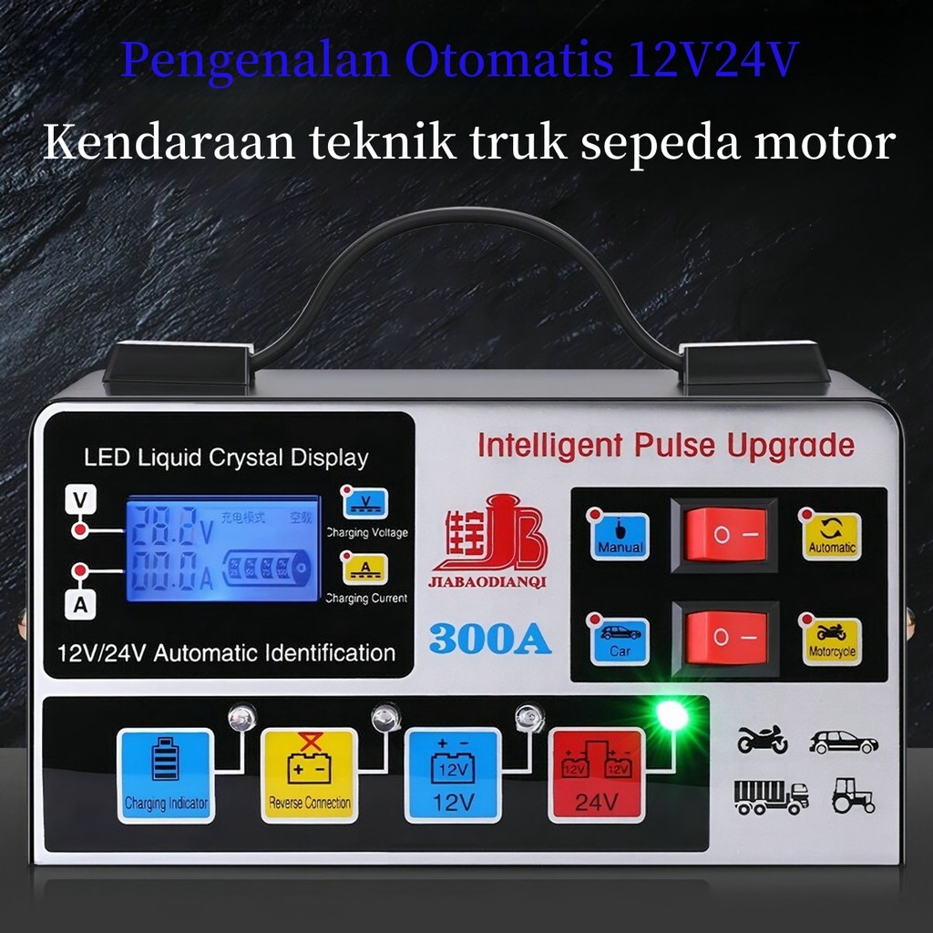 Centrium Charger Baterai 18650 4 Slot Auto Cut Off Cas Casan Batre Besar Carger LED Otomatis C18J