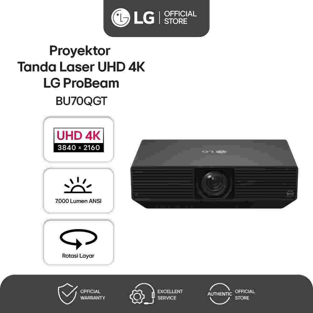 LG ProBeam 4K Projector Tanda Laser 7000 ANSI Lumens | BU70QGT