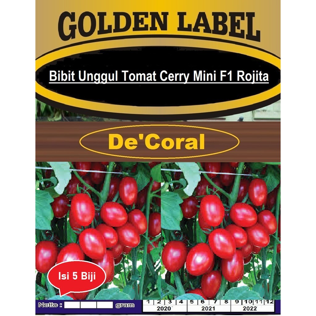 Bibit Unggul Tomat Cerry Mini F1 Rojita | Benih Tomat Mini F1 Rojita